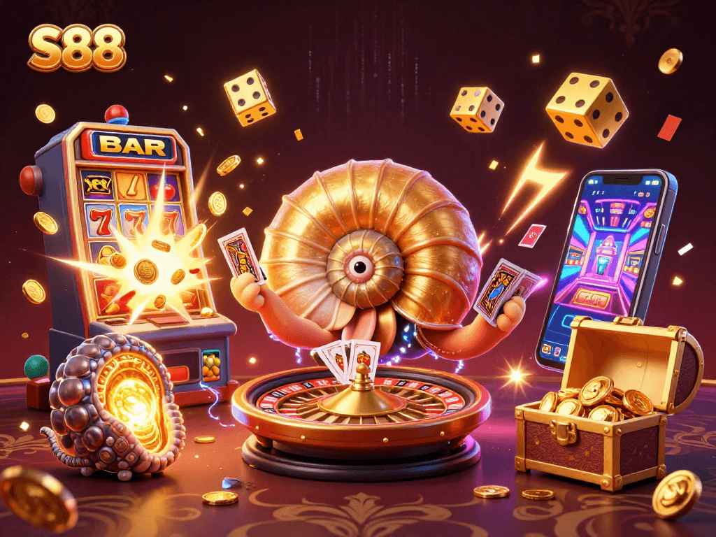 S88 captivates players with thrilling casino adventures featuring a dynamic jackpot explosion.