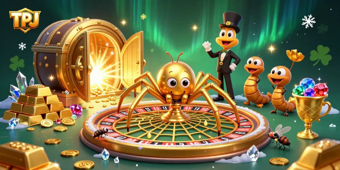 Experience the thrill of betting with TPJ's exciting casino scene featuring unique characters.