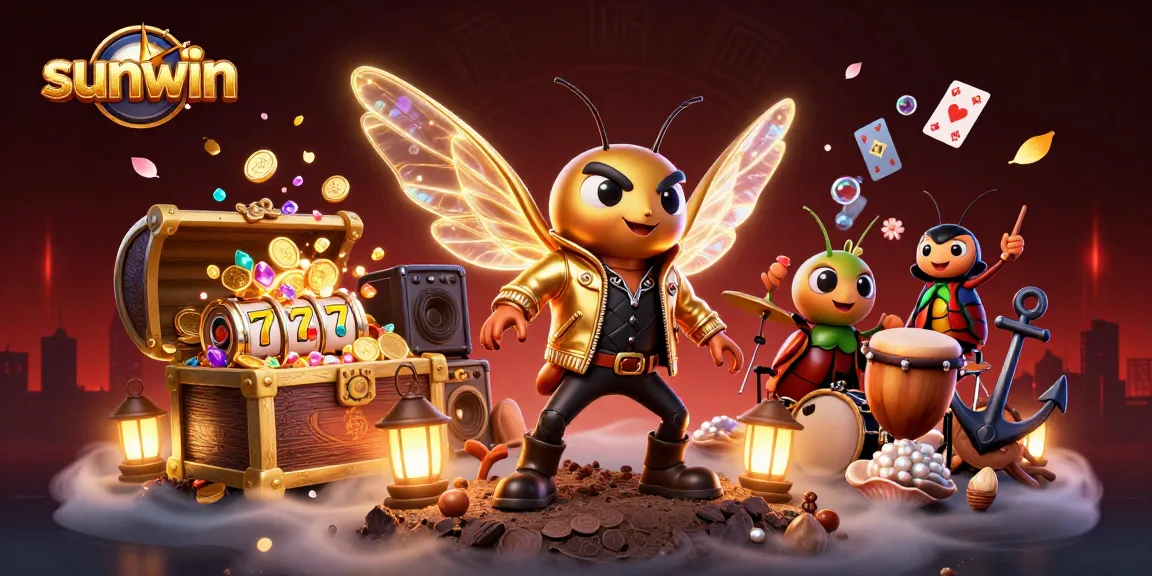 Join the action with sunwin as the cicada rock star and band take the stage in an electrifying casino scene.