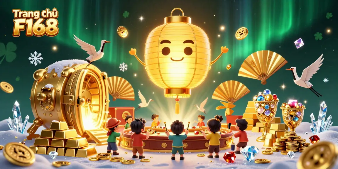 Experience the vibrant casino atmosphere at Trang chủ F168 featuring golden elements and dynamic gameplay action.