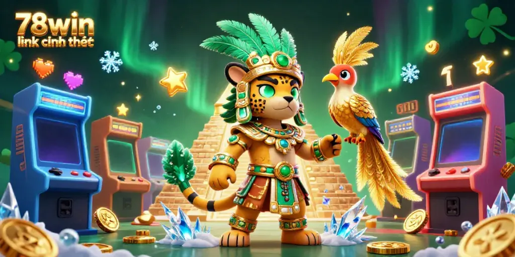 Experience thrilling gameplay with the 78win link chính thức, featuring dynamic 3D casino art.