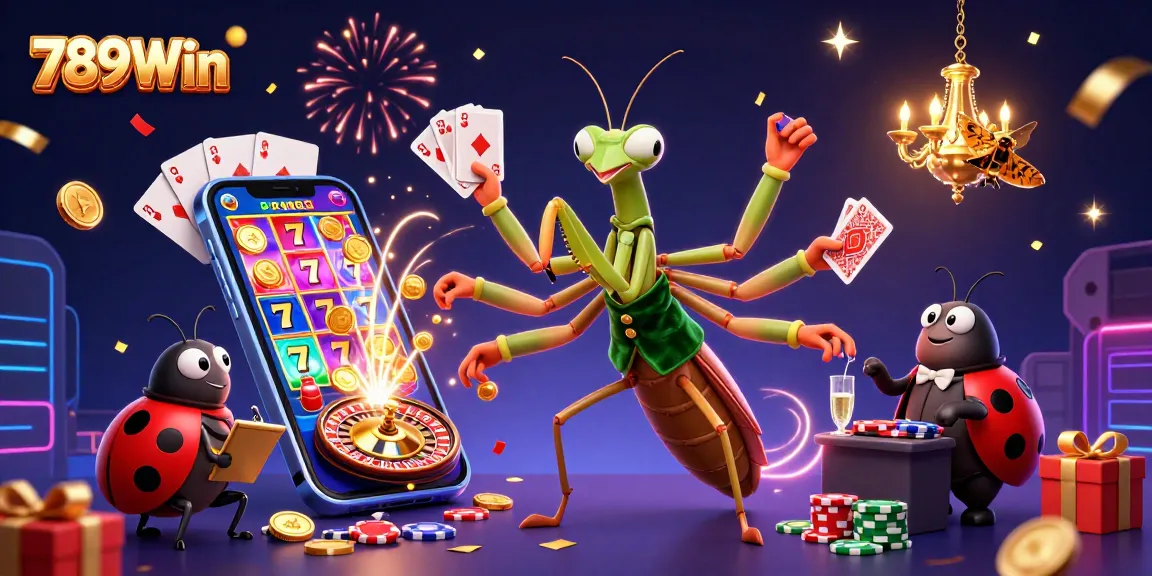 Experience exciting games with 789Win featuring a vibrant casino scene of fun and entertainment.