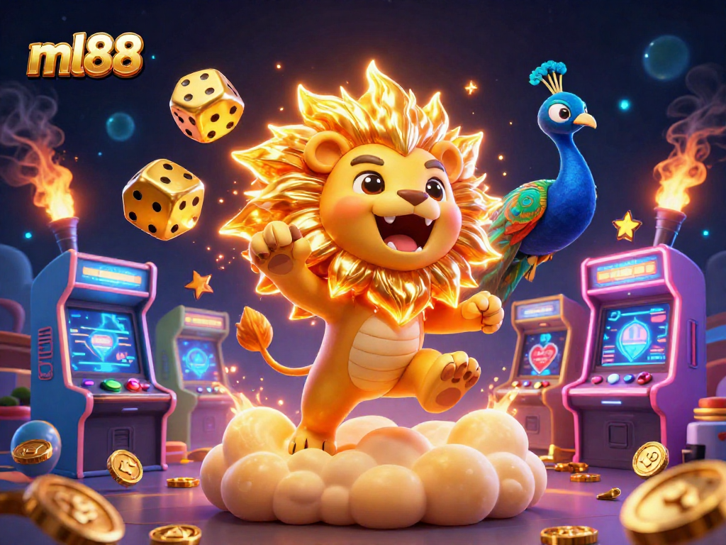 Experience thrilling gameplay at ml88 with a vibrant casino scene featuring dynamic characters and gaming elements.