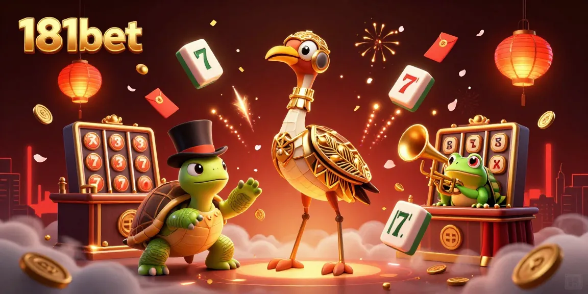 Experience thrilling slots action with 181bet featuring dynamic characters and vibrant casino elements.
