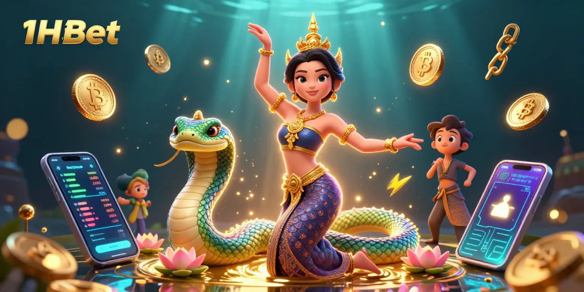 Experience exciting betting with 1xBet illustrated by vibrant characters and dynamic casino elements.